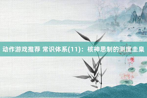 动作游戏推荐 常识体系(11)：核神思制的测度圭臬